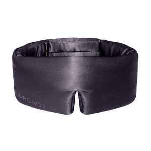 The Moonlight Shadow blackout eye mask by drowsysleepco features the word DROWSY embroidered on the left and is displayed against a plain white background.