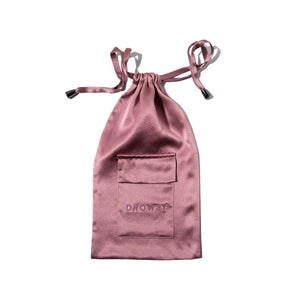 Drowsy Sleep Co. Rose silk carry pouch for silk eye mask protection