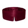 Experience ultimate beauty sleep with drowsysleepcos La Vie En Rouge—a luxurious, deep burgundy silk sleep mask featuring a subtle “DROWSY” logo, plush blackout padding, and a comfortable center notch.